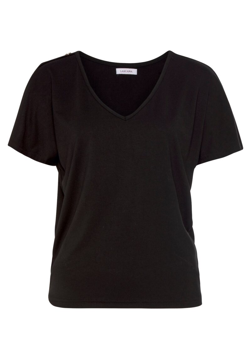 LASCANA Tricou  negru