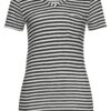 LASCANA Tricou  negru / alb