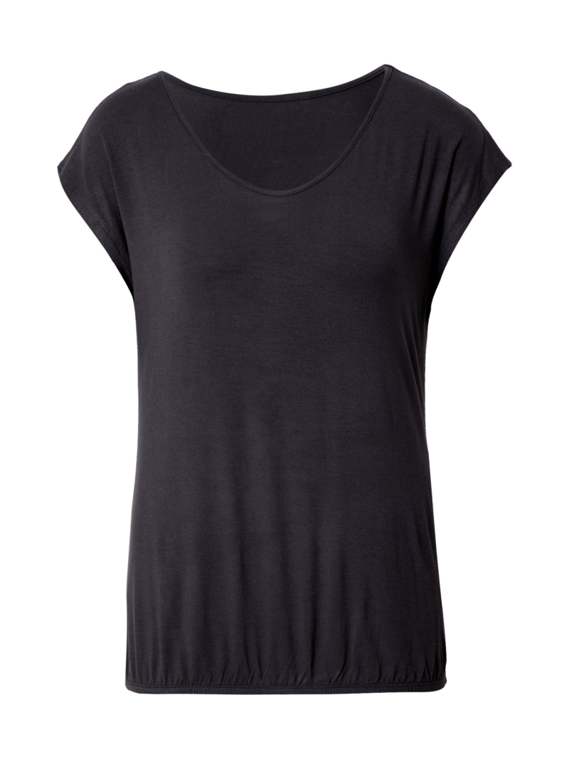 LASCANA Tricou  negru / alb