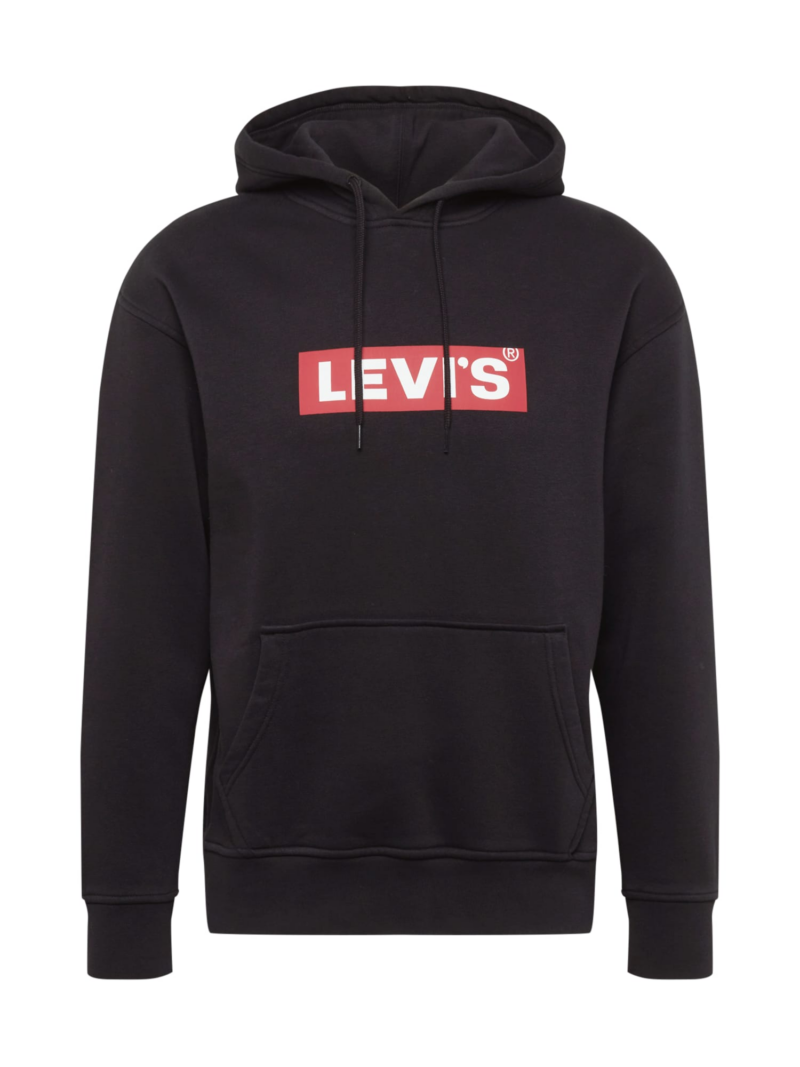 LEVI'S ® Bluză de molton  roșu / negru / alb