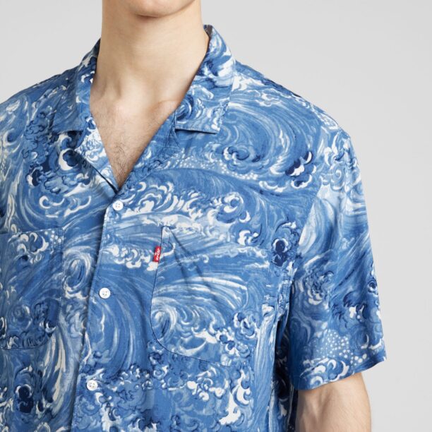 LEVI'S ® Cămașă 'Classic Camper Shirt'  albastru / bleumarin / alb preţ