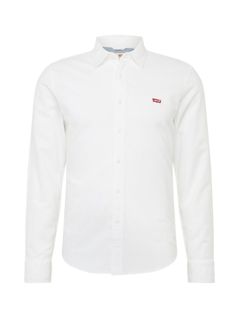 LEVI'S ® Cămașă 'LS Battery HM Shirt Slim'  roșu / alb