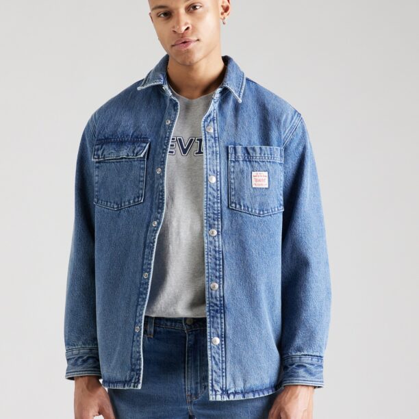 LEVI'S ® Geacă de primăvară-toamnă 'TELEGRAPH'  albastru denim / roșu / alb