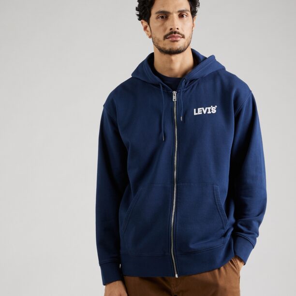 LEVI'S ® Hanorac  albastru / maro deschis / alb