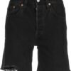 LEVI'S ® Jeans '501® Mid Thigh Short'  negru denim