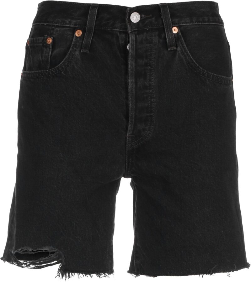 LEVI'S ® Jeans '501® Mid Thigh Short'  negru denim