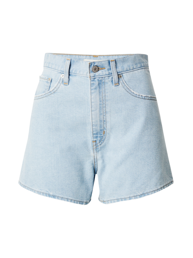 LEVI'S ® Jeans 'High Waisted Mom Short'  albastru denim / maro deschis