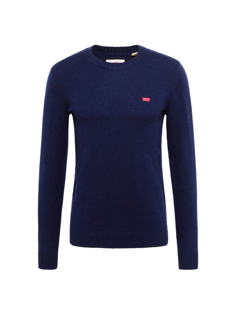 LEVI'S ® Pulover 'Original Housemark Sweater'  albastru închis / roz