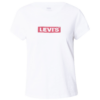 LEVI'S ® Tricou 'Graphic Authentic Tshirt'  roșu / alb