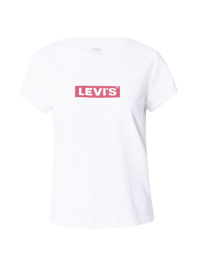 LEVI'S ® Tricou 'Graphic Authentic Tshirt'  roșu / alb