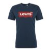 LEVI'S ® Tricou 'Graphic Set In Neck'  bleumarin / roșu / alb