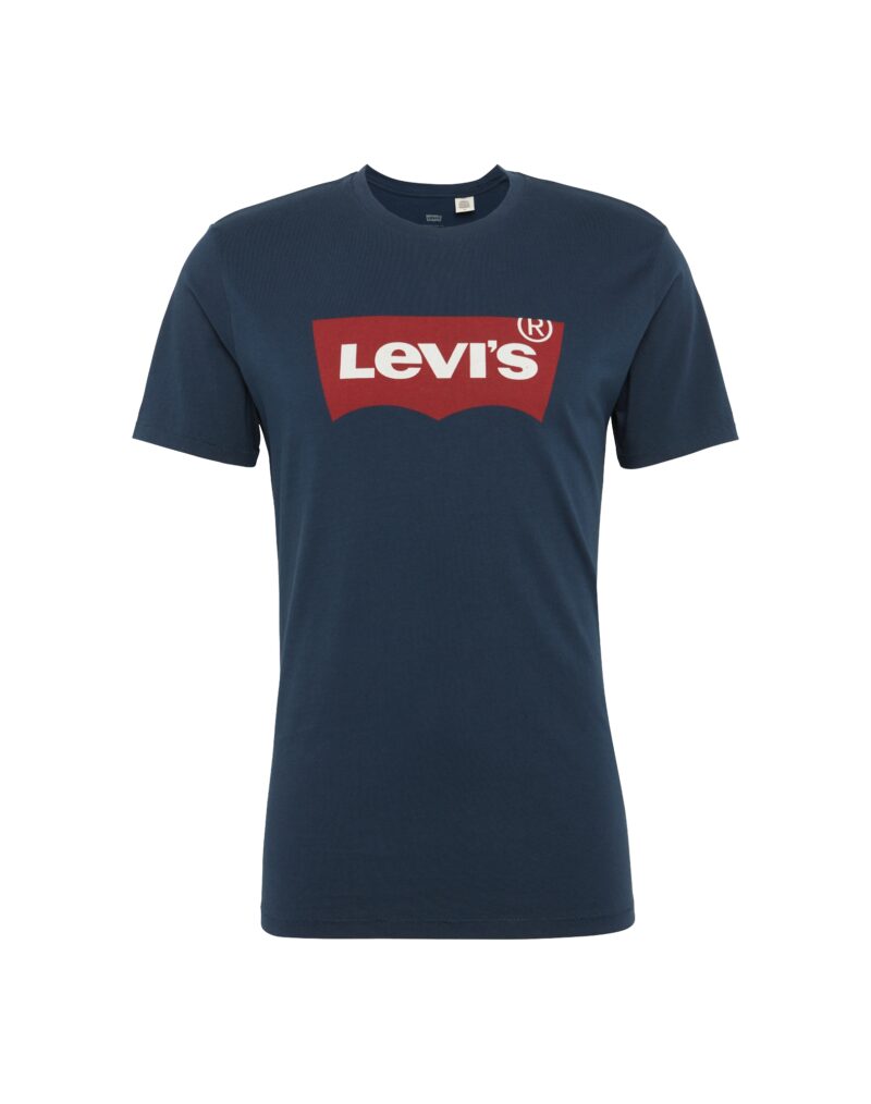 LEVI'S ® Tricou 'Graphic Set In Neck'  bleumarin / roșu / alb