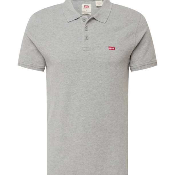 LEVI'S ® Tricou 'Housemark Polo'  gri amestecat / roșu / alb