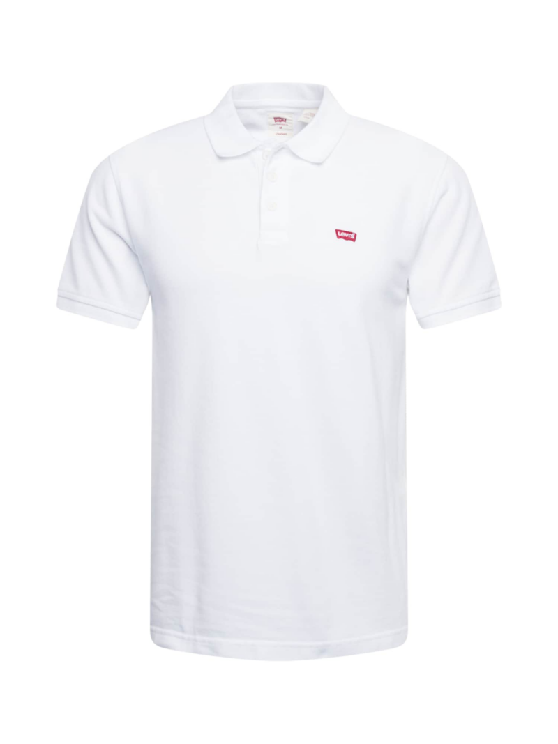 LEVI'S ® Tricou 'Housemark Polo'  roși aprins / alb