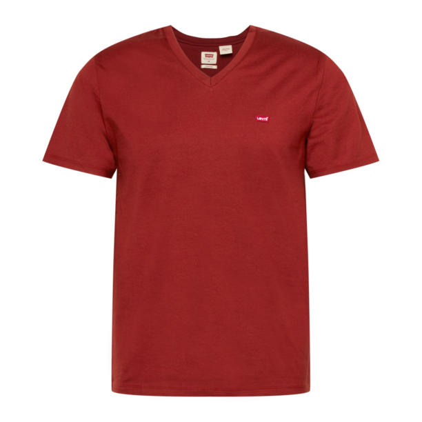 LEVI'S ® Tricou 'Original HM Vneck'  maro ruginiu