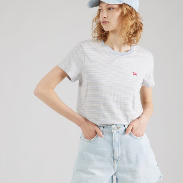 LEVI'S ® Tricou 'Perfect'  bej închis / albastru deschis / alb murdar