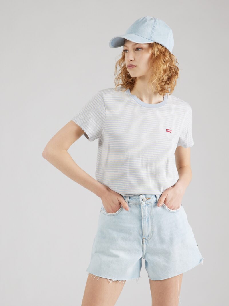 LEVI'S ® Tricou 'Perfect'  bej închis / albastru deschis / alb murdar