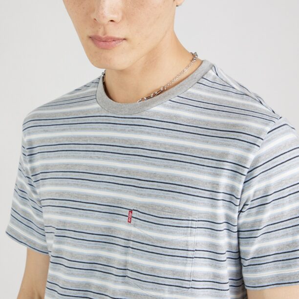 Preţ LEVI'S ® Tricou 'SS Classic Pocket Tee'  albastru marin / albastru porumbel / gri deschis / alb