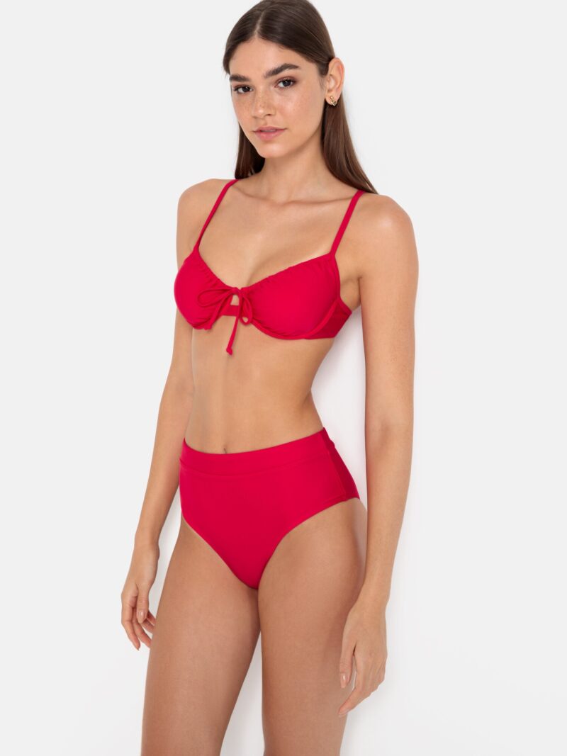 LSCN by LASCANA Slip costum de baie 'Gina'  roz zmeură preţ