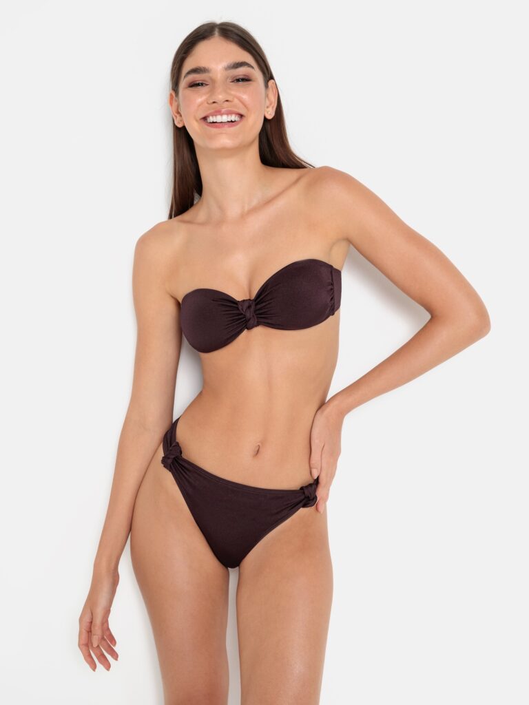 Cumpăra LSCN by LASCANA Slip costum de baie 'Nele'  mov vânătă