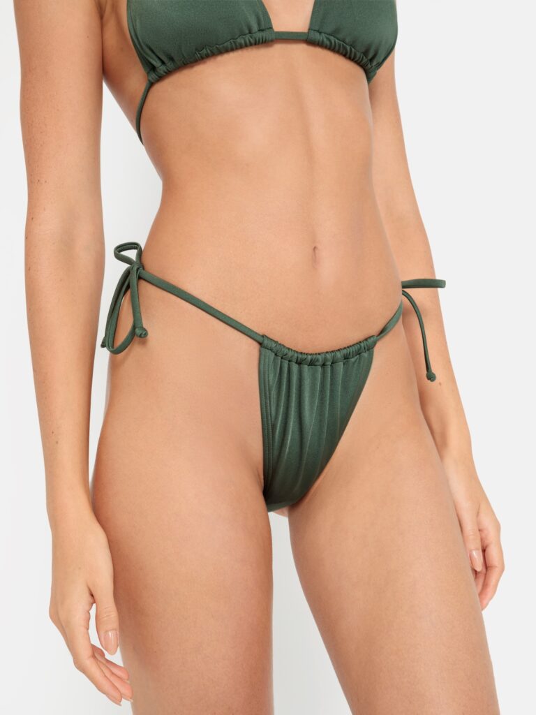 LSCN by LASCANA Slip costum de baie 'Nele'  verde închis