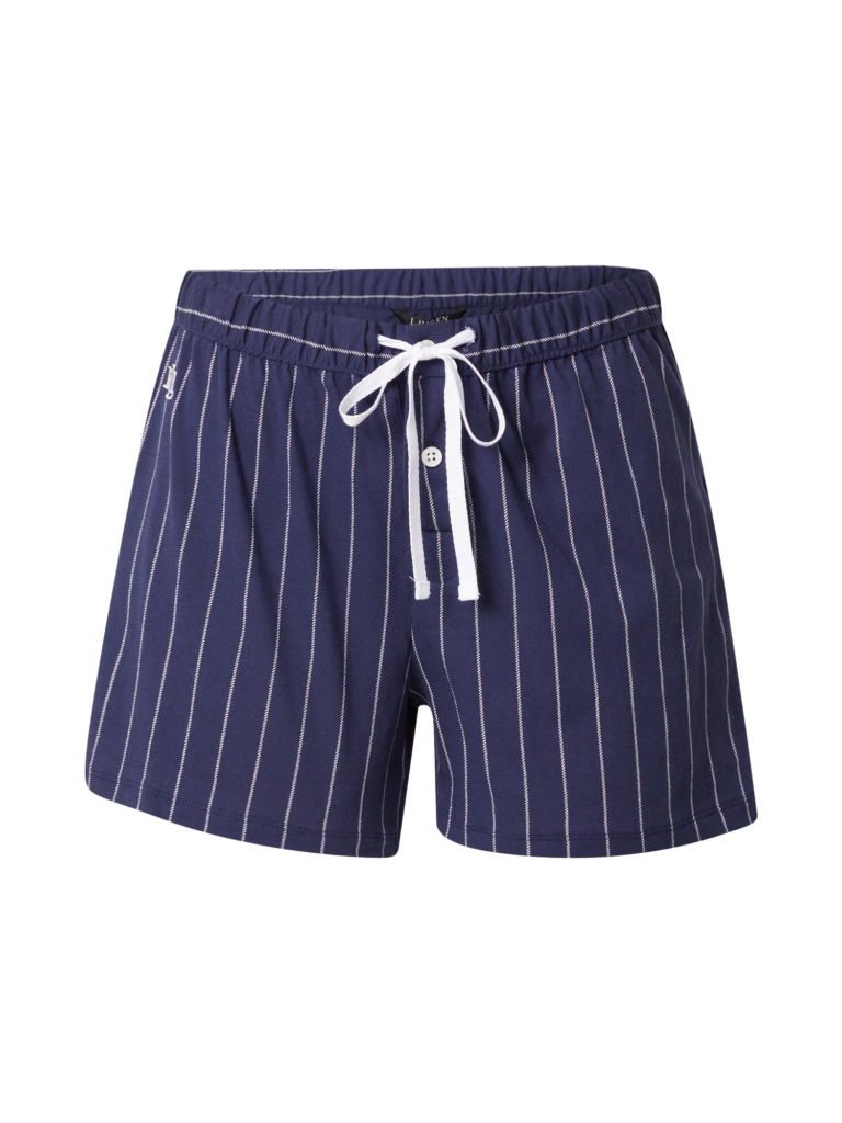 Lauren Ralph Lauren Pantaloni de pijama  bleumarin / alb murdar