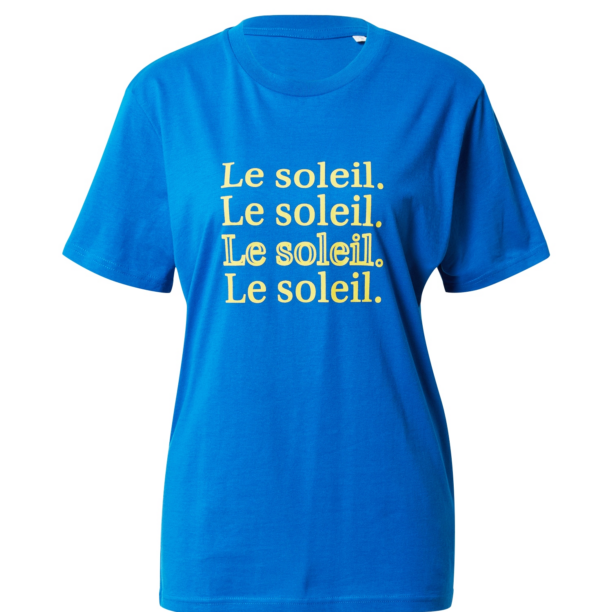 Les Petits Basics Tricou 'Le soleil'  albastru / galben