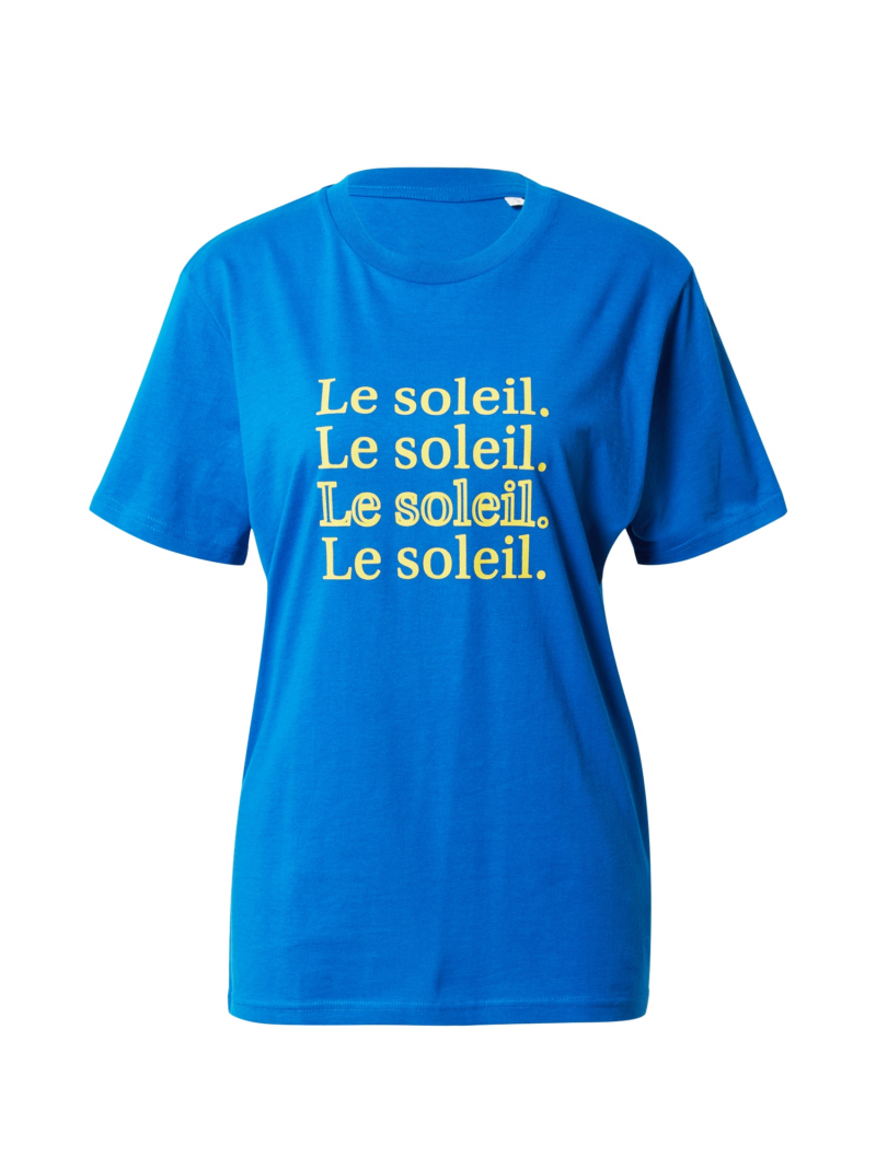 Les Petits Basics Tricou 'Le soleil'  albastru / galben