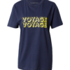 Les Petits Basics Tricou 'Voyage'  bleumarin / galben