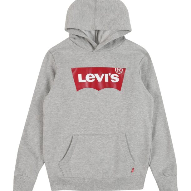 Levi's Kids Bluză de molton 'Batwing'  gri amestecat / roșu / alb