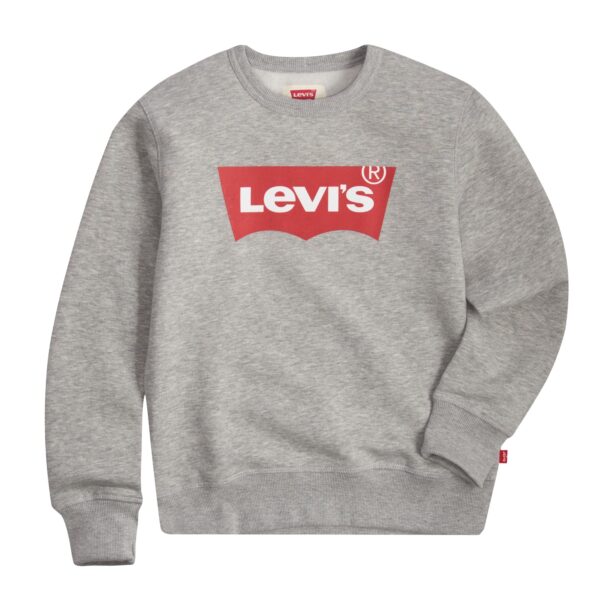 Levi's Kids Bluză de molton  gri amestecat / roșu / alb