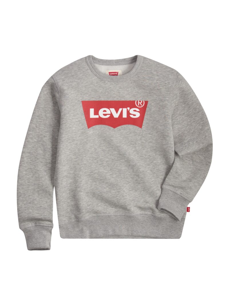 Levi's Kids Bluză de molton  gri amestecat / roșu / alb