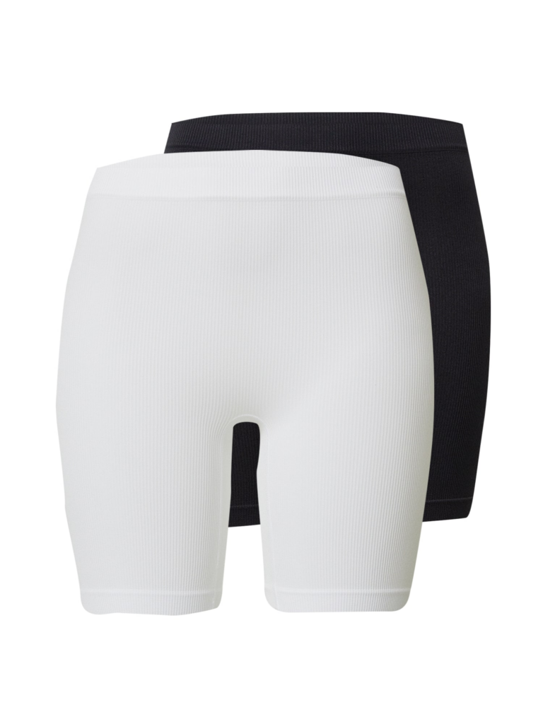 Lindex Pantaloni modelatori  negru / alb