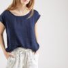 Lindex Tricou 'Natalie'  albastru marin