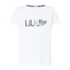 Liu Jo Tricou  gri argintiu / alb