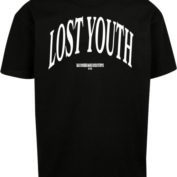 Lost Youth Tricou 'Classic V.1'  negru / alb