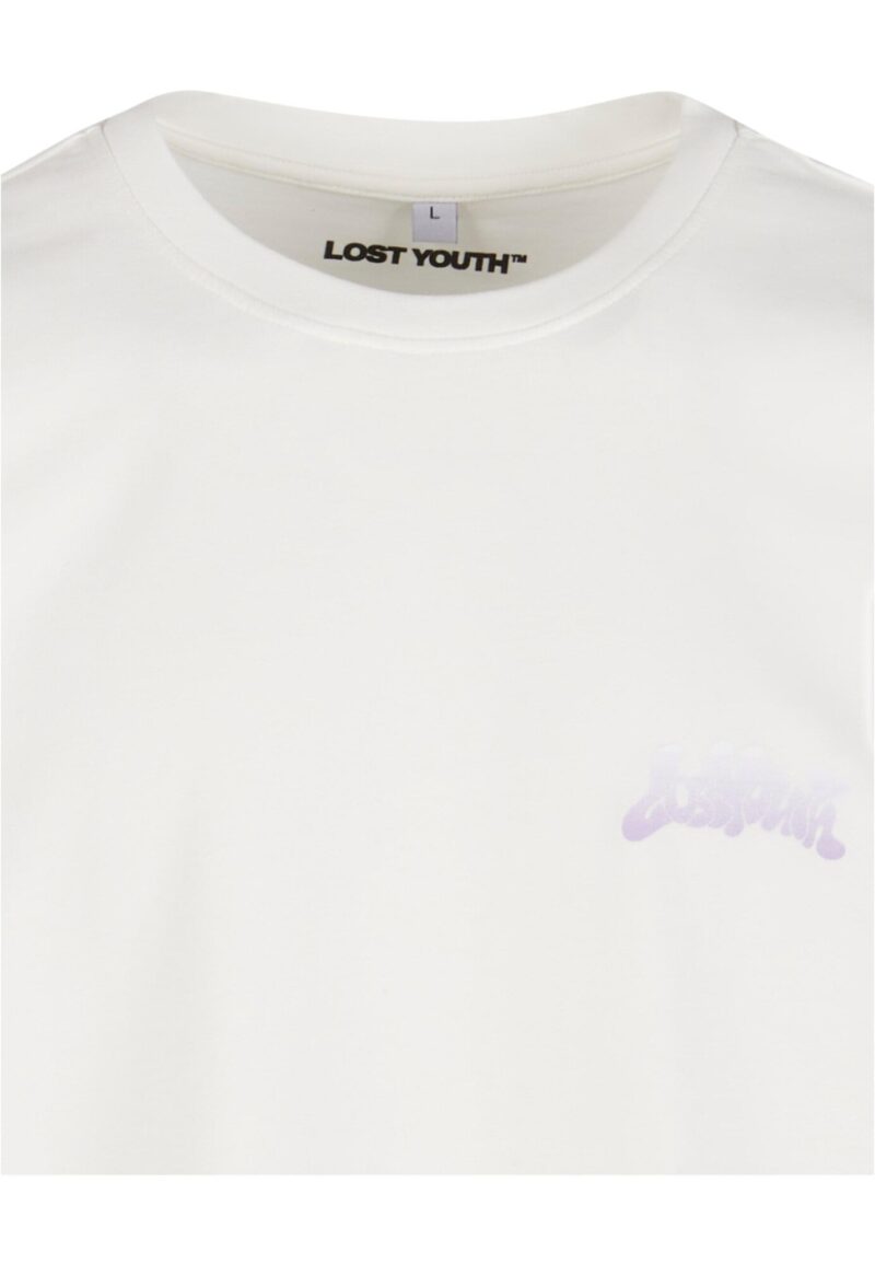 Lost Youth Tricou 'Flowers'  galben pastel / mov pastel / roz pastel / alb preţ