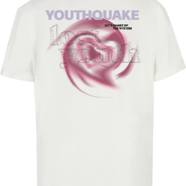 Lost Youth Tricou 'Youthqauke'  lila / roz / negru / alb