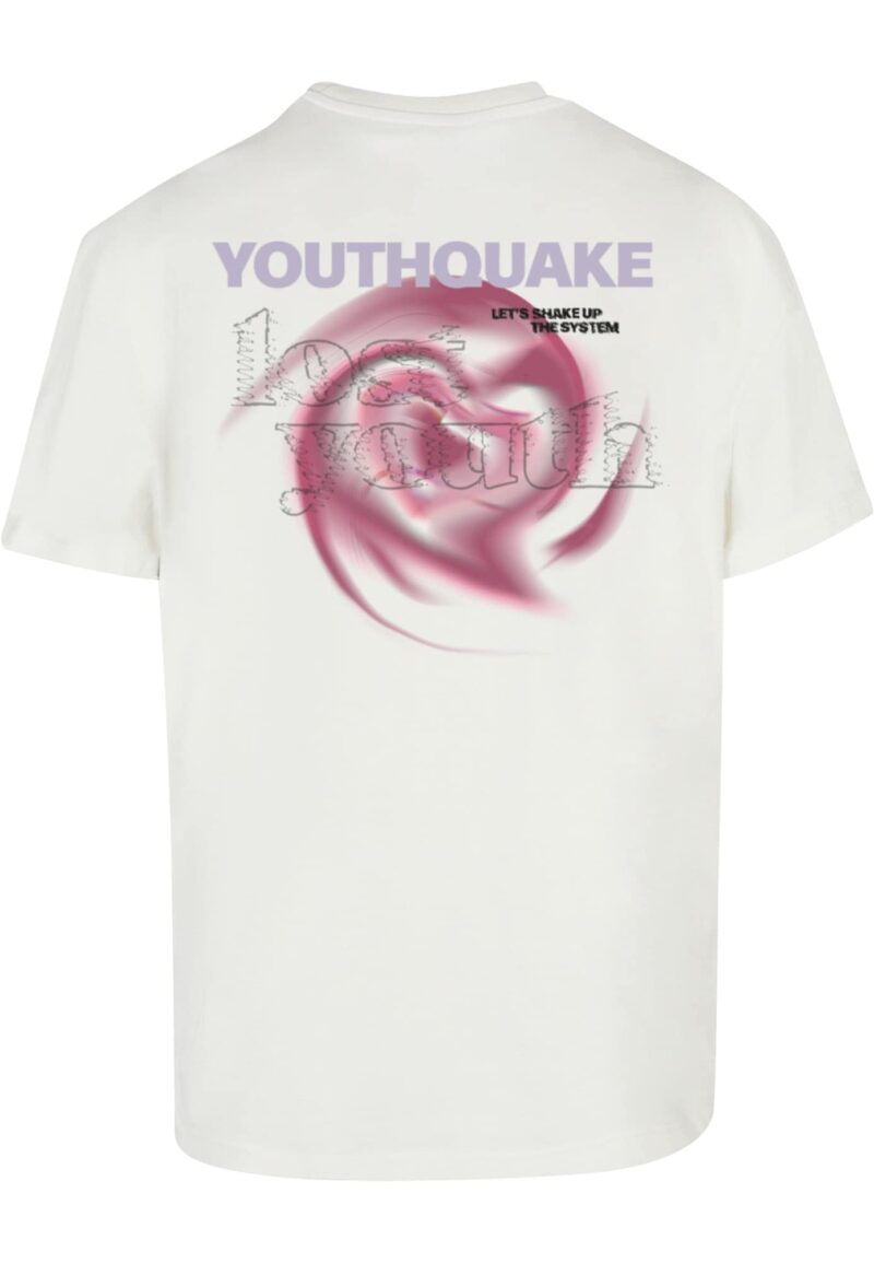 Lost Youth Tricou 'Youthqauke'  lila / roz / negru / alb