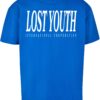 Lost Youth Tricou  azuriu / alb