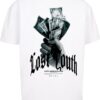 Lost Youth Tricou  gri / gri deschis / negru / alb