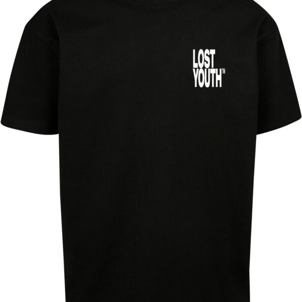 Lost Youth Tricou  negru / alb