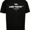 Lost Youth Tricou  negru / alb