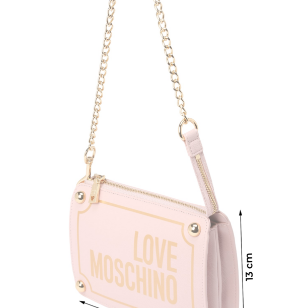 Love Moschino Geantă de umăr 'MAGNIFIER'  auriu / roz