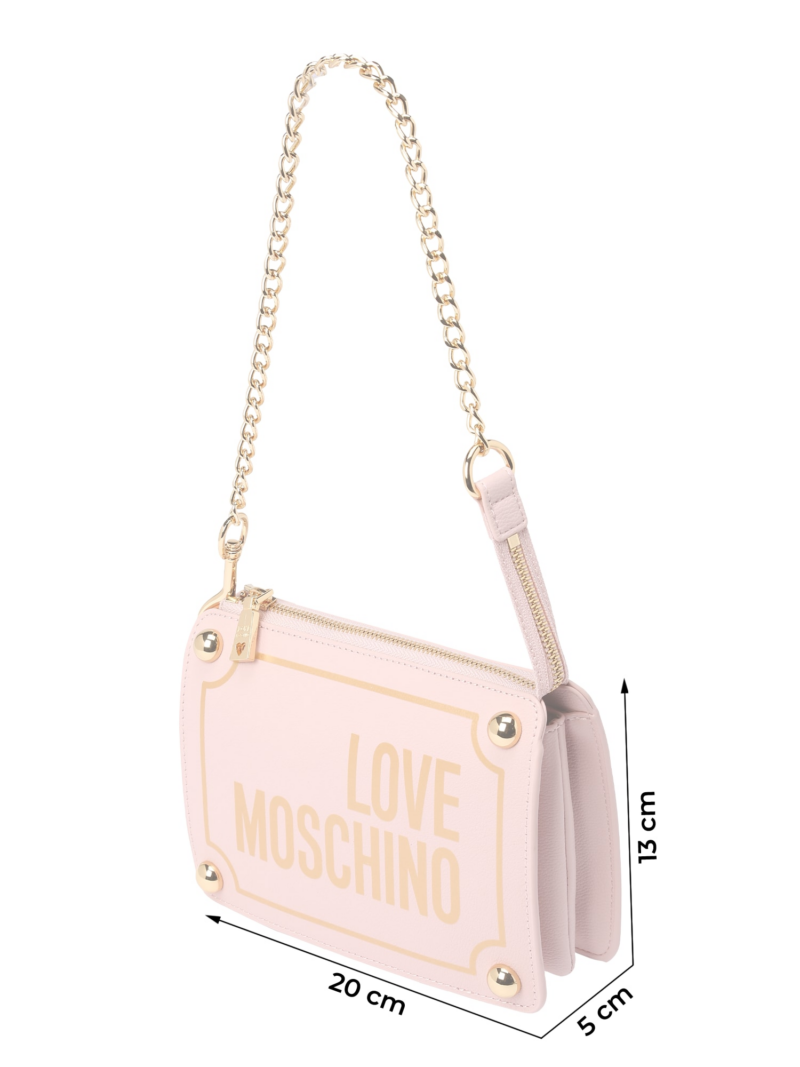 Love Moschino Geantă de umăr 'MAGNIFIER'  auriu / roz