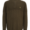 Lyle & Scott Big&Tall Pulover  ciocolatiu / galben / oliv