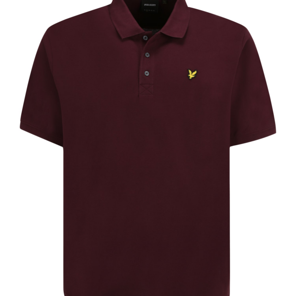 Lyle & Scott Big&Tall Tricou  galben / roșu burgundy / negru