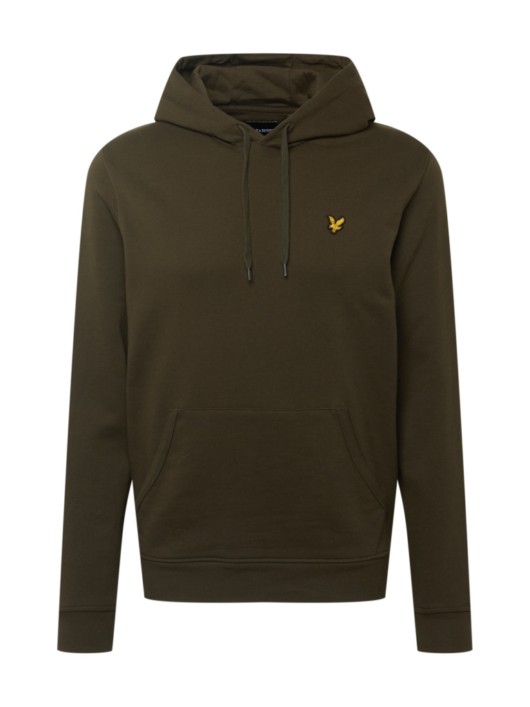 Lyle & Scott Bluză de molton  galben / oliv / negru