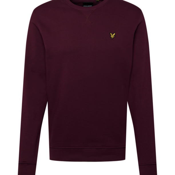 Lyle & Scott Bluză de molton  galben / roșu burgundy / negru