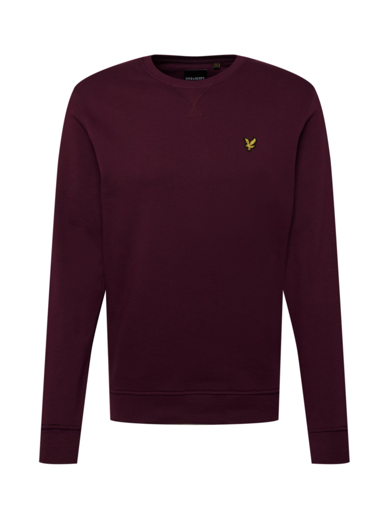 Lyle & Scott Bluză de molton  galben / roșu burgundy / negru